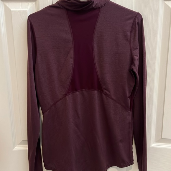 Euc workout jacket - purple - medium - asymmetrical 1/4 zip - Picture 7 of 8
